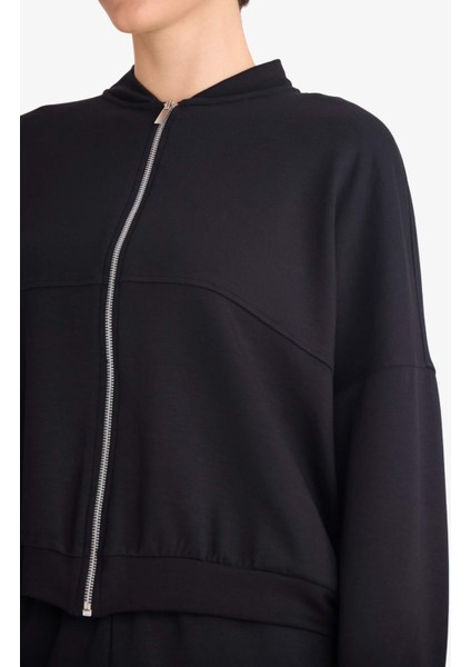 Kolej Yaka Basic Düz Fermuarlı Bomber Hırka G3427AX25AU modelleri