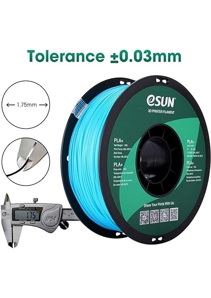 - Pla + Filament 1.75 mm Açık Mavi modelleri