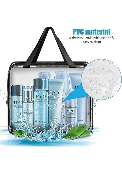 Şeffaf Su Geçirmez Büyük Boy Makyaj Çantası, 1 Adet indirimleri