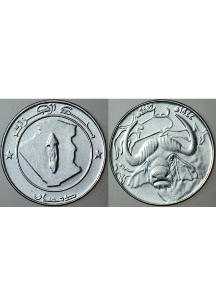 Cezayir 1 Dinar 2002.