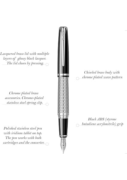 Pera 477 Dolma Kalem Siyah Krom fiyatları