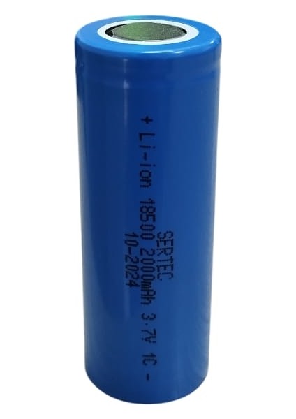 3.7V Li-Ion 18500 2000 Mah 1c Şarjlı Pil