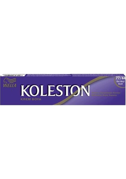 Koleston Single Tüp 77-44 Kor Ateşi Kızılı Saç Boyası