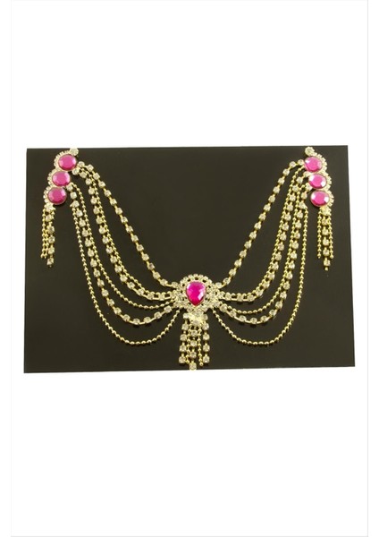 Damla Şerit Taşlı Alınlık