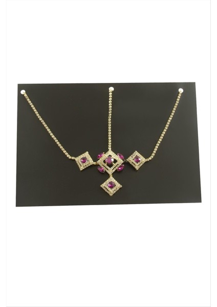 Dikdörtgen Şerit Taşlı Alınlık