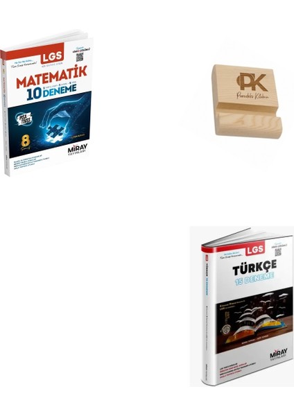 Miray Lgs 8. Sınıf Matematik ve Türkçe Deneme + Telefon Standı