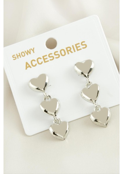 Kalp Yeni Sezon Metal Küpe