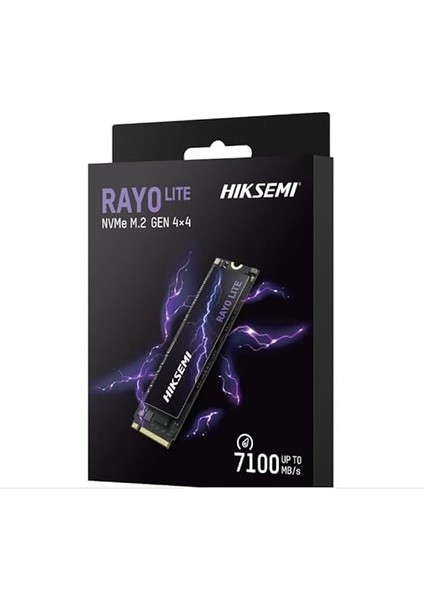 Rayo Lite 1tb Gen4 M.2 Nvme 3D Nand Ssd, Ultra Hızlı Pcıe Gen4 Hızları, 3D Nand Teknolojisi,darbeye Dayanıklı Tasarım, Maksimum Sıralı Okuma: 7000 Mb/sn, Maksimum Sıralı Yazma: 6000 Mb/s modelleri