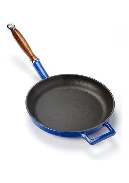 Metal Döküm Kızartma Tavası, 24 Cm, Mavi modelleri