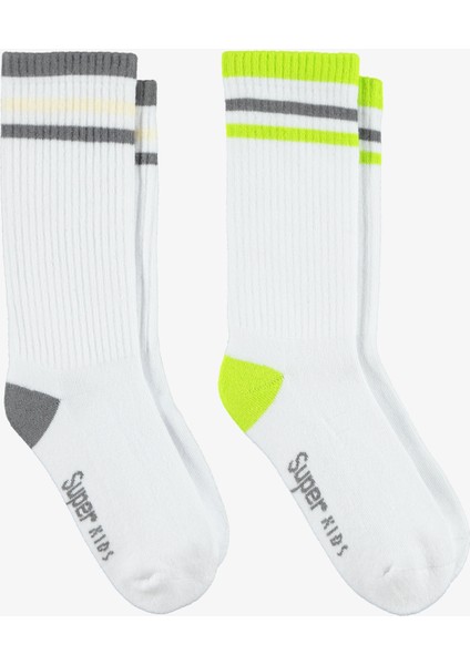 Unıted4 Tenis Towel Çocuk Beyaz Çorap