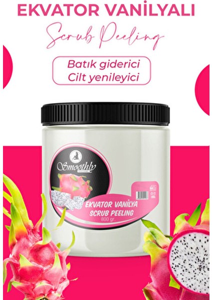 Ekvator Vanilya Aromalı El Ayak ve Vücut Bakım Peelingi 800 gr Canlandırıcı Etki
