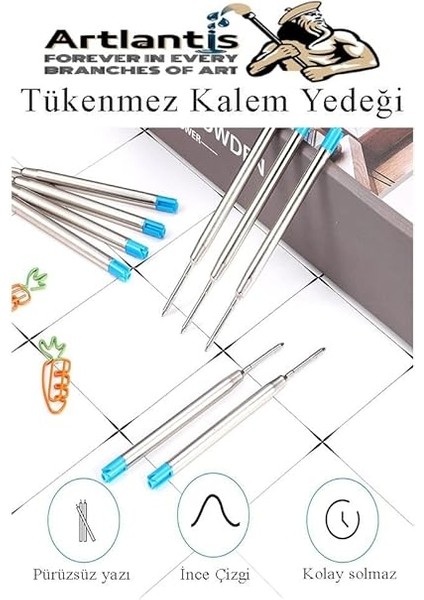 Mavi Tükenmez Kalem Yedeği 10 Adet Tükenmez Kalem Içi Yedek Mavi Metal Tükenmez Kalem Içi Okul Ofis Jel Kalem Içi indirimleri