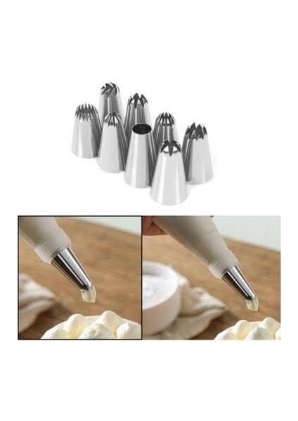 10 Parçalık Krema Sıkmaya Yarayan Set