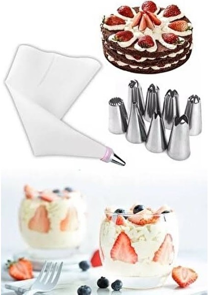 10 Parçalık Krema Sıkmaya Yarayan Set fırsatları