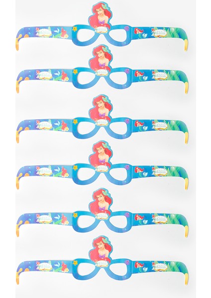 Mavi Deniz Kızı Temalı Çocuk Parti Gözlüğü Set fiyatları