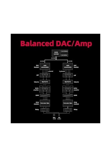Tam Dengeli Hifi Dac Kulaklık Amplifikatörü AK4493S2, Xmos XU208 PCM384KHZ DSD256, Usb/optik/koaksiyel/rca Girişler, 6, 35 Mm/4, 4 mm Çıkış Eu Plug, Siyah indirimleri