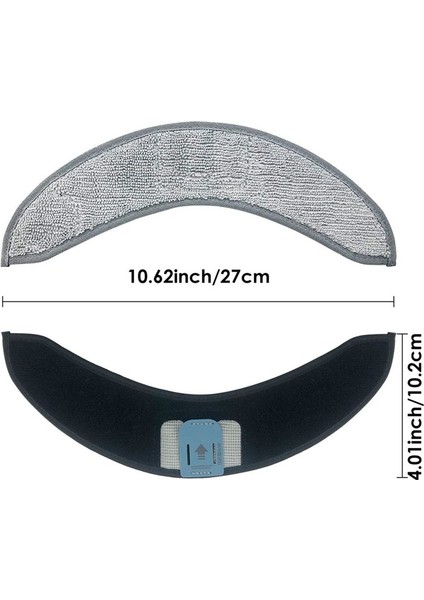 4pcs İrobot Roomba Combo J7+ Robot Vakum Mikrofiber Yıkanabilir Yeniden Kullanılabilir Kumalı (Yurt Dışından)