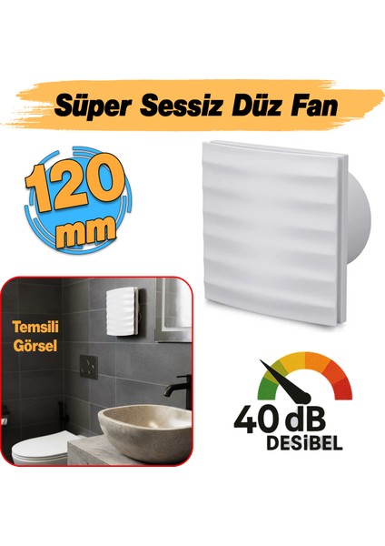 Süper Sessiz 12 W Kapaklı Düz Banyo Wc Aspiratör Fanı 120 mm Duvar Tipi Tuvalet Hava Havalandırma fiyatları