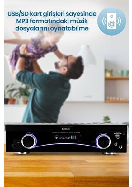 AV-313 USB 6 Kanal Anfi Yüksek Ses Kalitesi ile Çok Kanallı Destekli