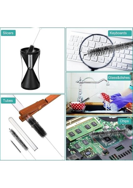 Pipet Temizleme Fırçası Pratik Bükülebilir Temizlik Fırçası Klavye Temizleme Fırçası Beyaz modelleri