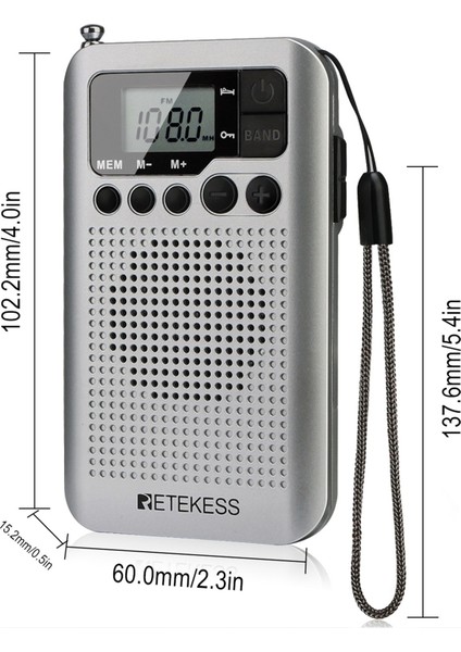 106 Fm / Am Portatif Radyo LCD Ekranlı Tianzerun (Yurt Dışından) fırsatları