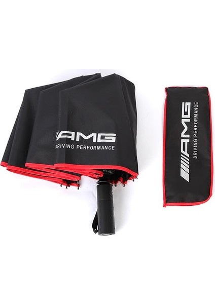 Mercedes Benz Amg W203 W206 W220 W205 W211 W212 10 Kemik Yağmur Koruması Geçirmez Anti-Uv Tam Otomatik Büyük Şemsiye Tianzerun (Yurt Dışından)