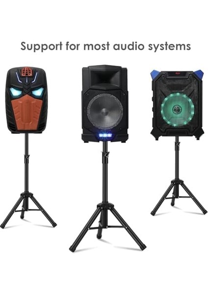 Profesyonel Taşınabilir Hoparlör Stant Ayarlanabilir Uzatma 76CM Ila 111CM Pa Dj Kısa Standı Mini Hoparlör Standı Uyumlu Ekleme Emniyet Pimi Hoparlör Ayak J-01 modelleri