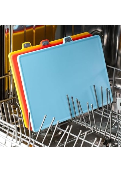 1085 4'lü Kesim Panosu - Et Sebze Kesme Doğrama Tahtaları - Renkli modelleri