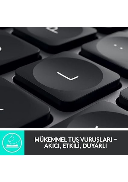 Mx Keys For Business Aydınlatmalı Tam Boyutlu Kablosuz Türkçe Q Klavye - Siyah fiyatları