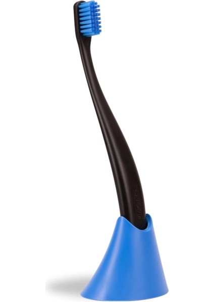 Promıs Box, Diş Fırçası + Tutacak, Siyah – 6750 Antibakteriyel Yumuşak Kıl, Lignin Biyoplastik Sap, Italyan Tasarımı, Alman Üretimi