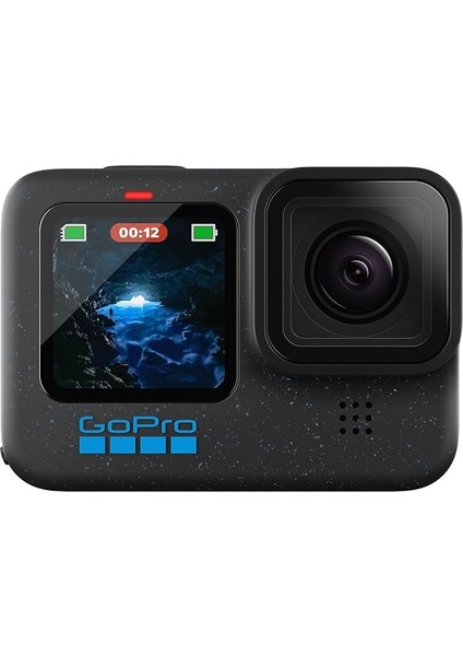 HERO12 Black – Su Geçirmez Aksiyon Kamerası, 5,3K60 Ultra Hd Video, 27 Mp Fotoğraf, Hdr, 1/1,9 Inç Görüntü Sensörü, Canlı Yayın, Web Kamerası