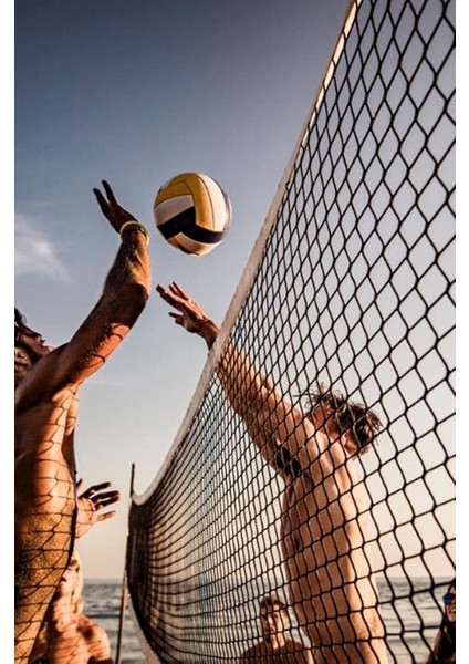 Filesi 9.6 Metre Profesyonel Çantalı Taşınabilir Pratik Çelik Gergili Voleybol Ağı