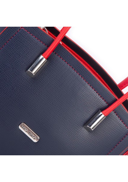 Kadın Mini El ve Çapraz Çanta Lacivert Kırmızı fiyatları