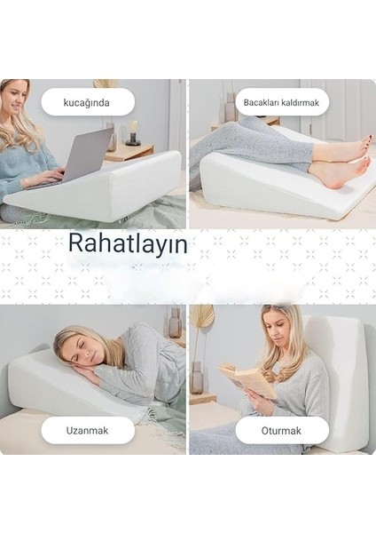 Köpük ve Ultra Rahat Üst Yüzeyli Uyku Için Yatak Kama Yastığı - Uyku Apnesi, Asit Reflü Rahatlatma, ve Ameliyat Sonrası Için Kama Yastık - Sırt Ağrısı Rahatlatma Için Köpük Kama Yastık fırsatları