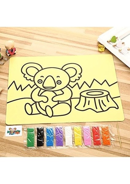 5 Adet, Büyük Boy, Kum Boyama Seti, A4 Boy, Kum Boyama Çalışması, Etkinlik Seti fiyatları