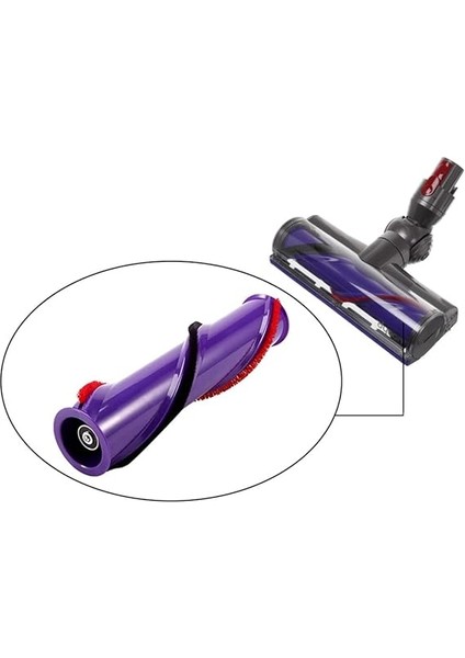 V10, V11 Dikey Süpürge ile Uyumlu Turbo Başlık Fırçası fırsatları