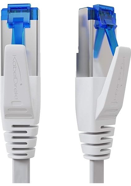 – Lan Kablosu Düz, Kırılmaz Yapı – 2m (Cat7 Kablo, 10 Gbit/s, Özellikle Esnek ve Kurulum Kablosu Olarak Uygun, Maksimum Fiber Optik Hız, RJ45, Beyaz) fiyatları
