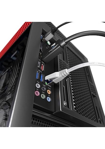 – Lan Kablosu Düz, Kırılmaz Yapı – 2m (Cat7 Kablo, 10 Gbit/s, Özellikle Esnek ve Kurulum Kablosu Olarak Uygun, Maksimum Fiber Optik Hız, RJ45, Beyaz) indirimleri