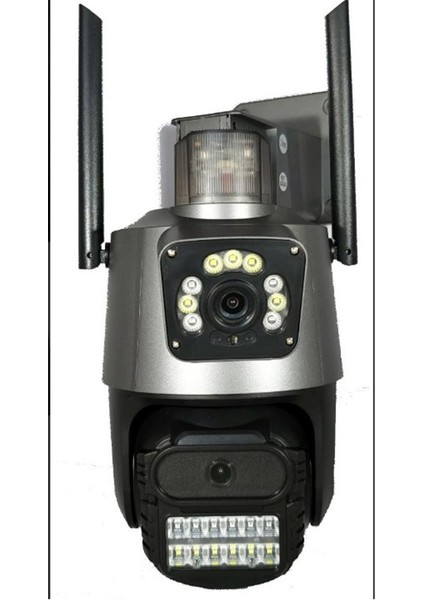 Apronx APX-WP242 6mp 2.8mm Çift Kamera 19 LED Wifi Ptz