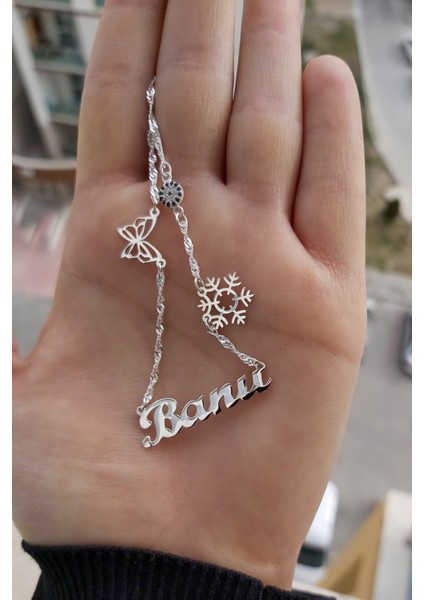 925 Ayar Gümüş Isimli Kolye
