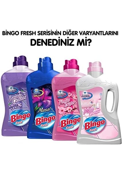 Bingo Fresh Yüzey Temizleyici, Lovely, 2,5 Lt fiyatları