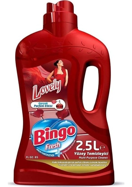 Bingo Fresh Yüzey Temizleyici, Lovely, 2,5 Lt modelleri