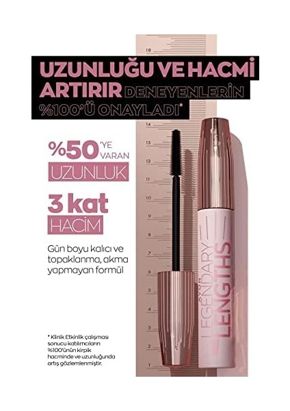 Avon Legendary Lengths Hacim ve Uzunluk Veren Siyah Maskara 10 Ml. modelleri