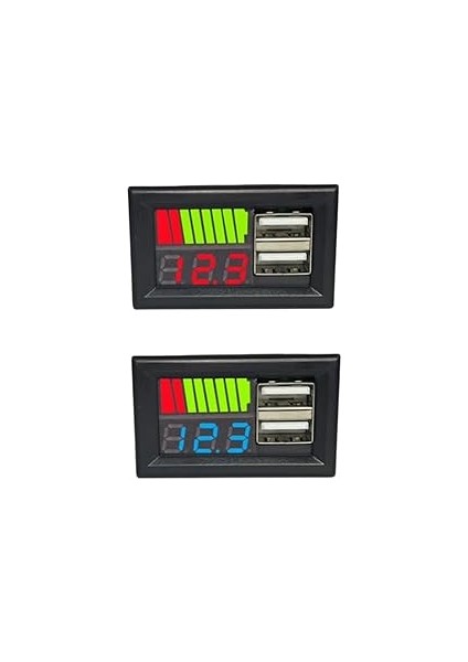Dijital Voltmetre, USB Çıkışlı Akü Göstergeli, Dc 12VOLT Aküler Için, fırsatları