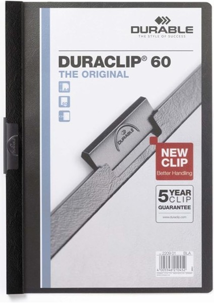 2209 Duraclıp 60, Siyah, 1 Adet