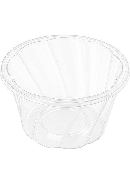 Plastik Dondurma Kasesi Şeffaf 200 cc - 100 Adet