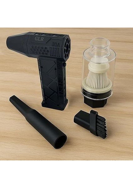 130000 Rpm Mini Turbo Jet Hava Üfleyici Süpürge 2in1 Araba, Klavye Temizle, Mangal Veya Serinleme Taşınabilir Mini Fan El Tipi 4 Modlu Fan Seviyesi Şarj Edilebilir 4000MAH Fzm-01 (Siyah) fiyatları