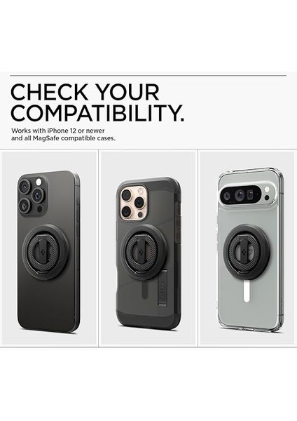 Magfit O-Mag iPhone Için Çift Taraflı Manyetik Telefon Tutucu Magsafe Özellikli Ring/şişe Açacağı Siyah - AMP08822 fiyatları