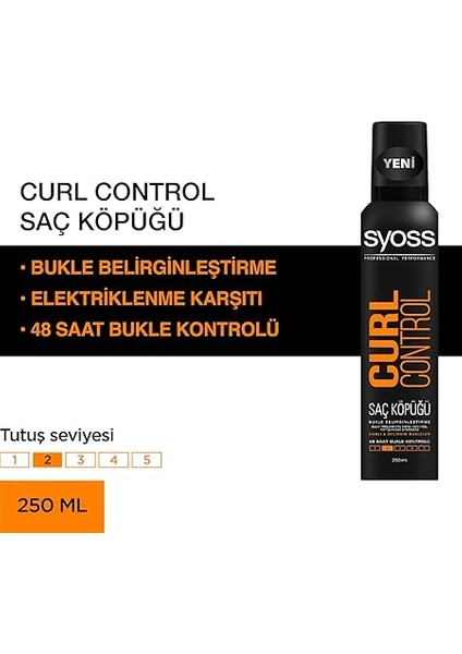 Styling Syoss Curl Control- Bukle Belirginleştirici Köpük, 250 ml fiyatları