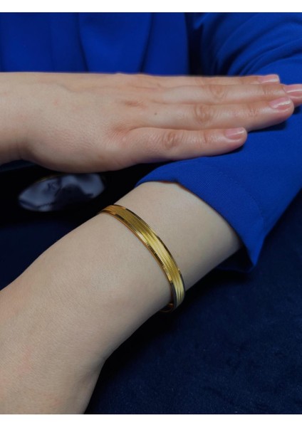 6 gr (GRAM) Trabzon Şarnel Bilezik 22 Ayar Altın Yatırımlık Işçiliksiz (6.2)